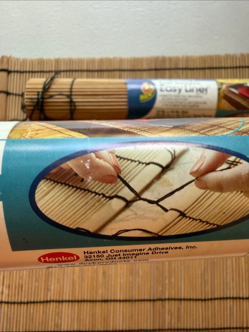 Vintage Duck Easy Liner Bamboo Kitchen Shelf/Drawer Liner - Natural Brown Lot 3